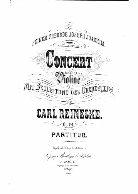 First page of Violin Concerto