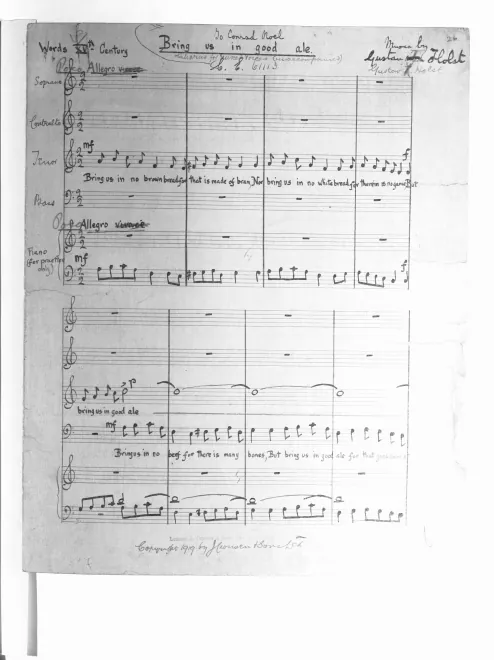 First page of Bring us in good ale