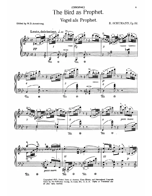 First page of Waldszenen
