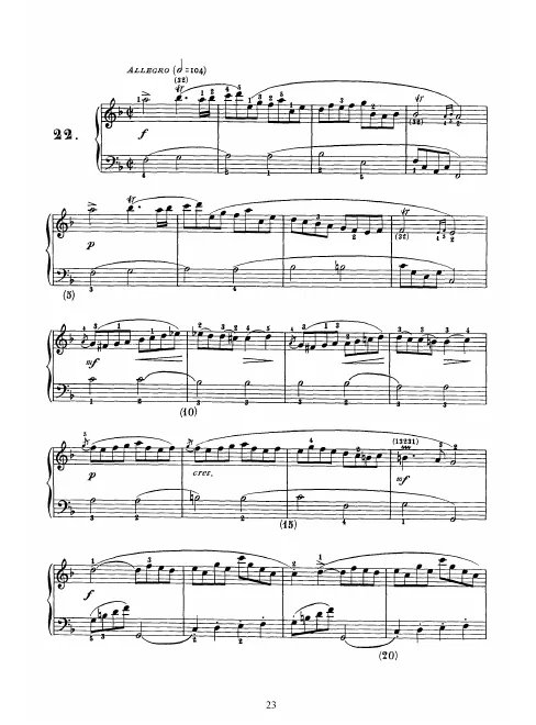 First page of Keyboard Sonata in F major