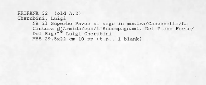 First page of Armida abbandonata