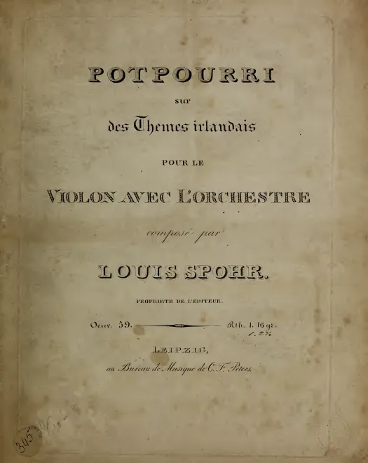 First page of Potpourri on Irish Themes