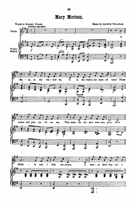 First page of Mary Morison