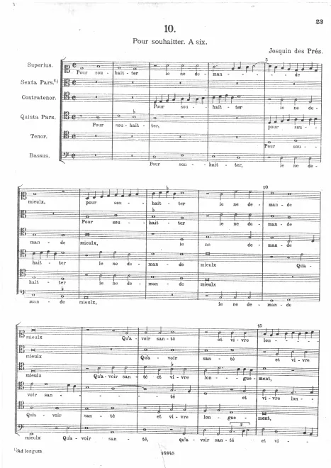 First page of Pour souhaitter