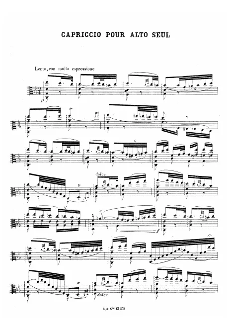 First page of Capriccio