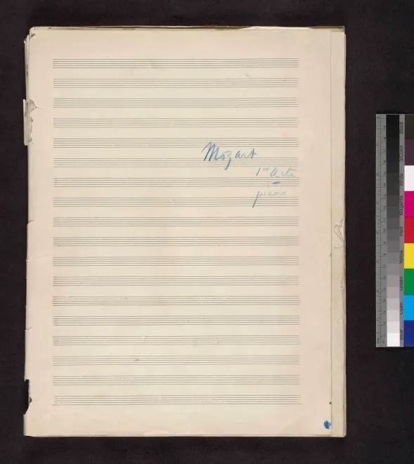 First page of Mozart