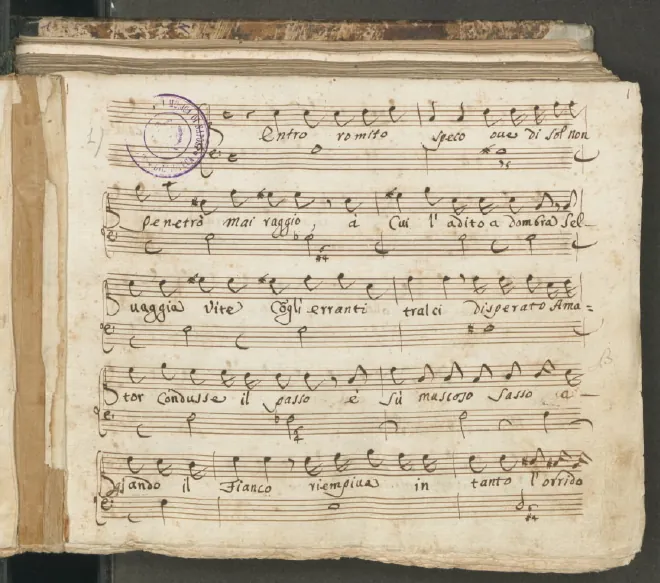 First page of Entro romito speco