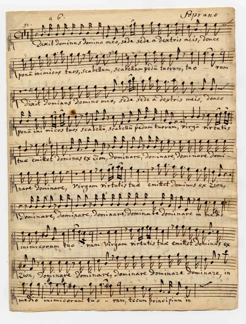 First page of Dixit Dominus