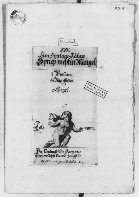 First page of Sprich nicht in Mangel, TWV 1:1392