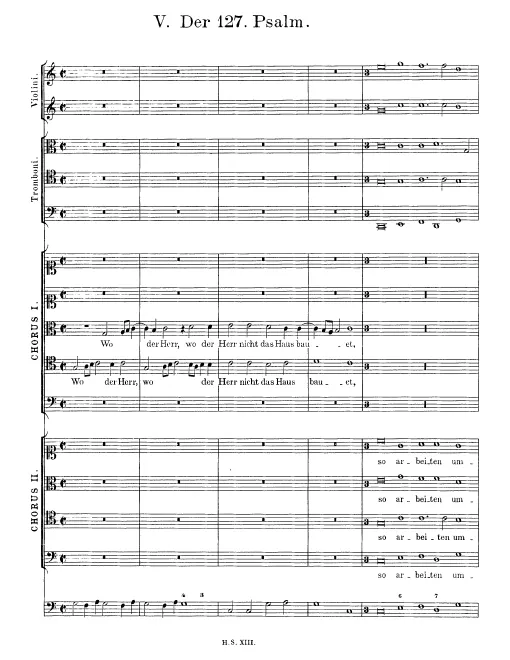 First page of Wo der Herr nicht das Haus bauet