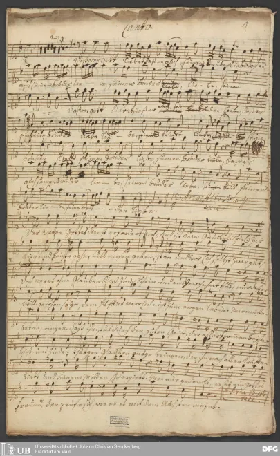 First page of Lasset uns Gott lieben
