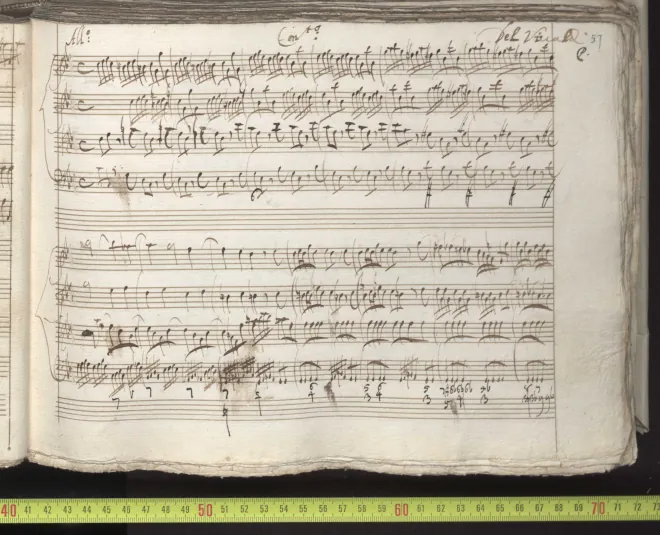 First page of Concerto for Strings in C minor