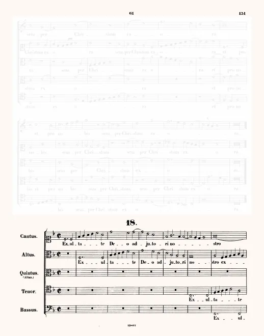 First page of Exsultate Deo