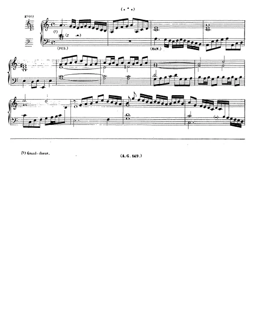 First page of Untitled Organ work in A minor