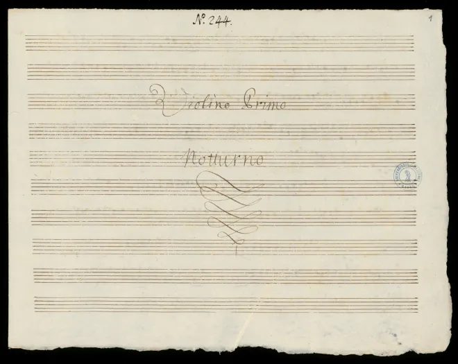 First page of Trio Sonata in B-flat major