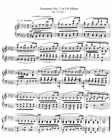 First page of 3 Nocturnes