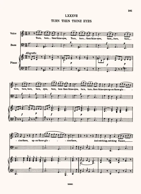 First page of Turn Then Thine Eeyes