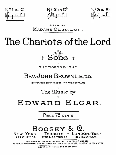First page of The Chariots of the Lord