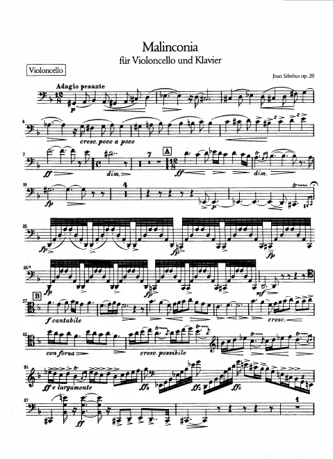 First page of Malinconia