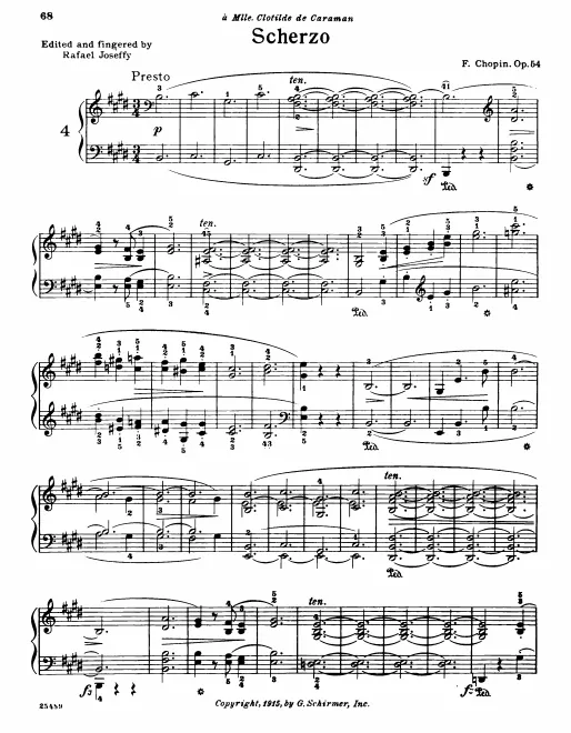 First page of Scherzo No.4