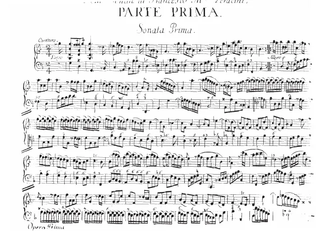First page of Violin Sonata in G minor