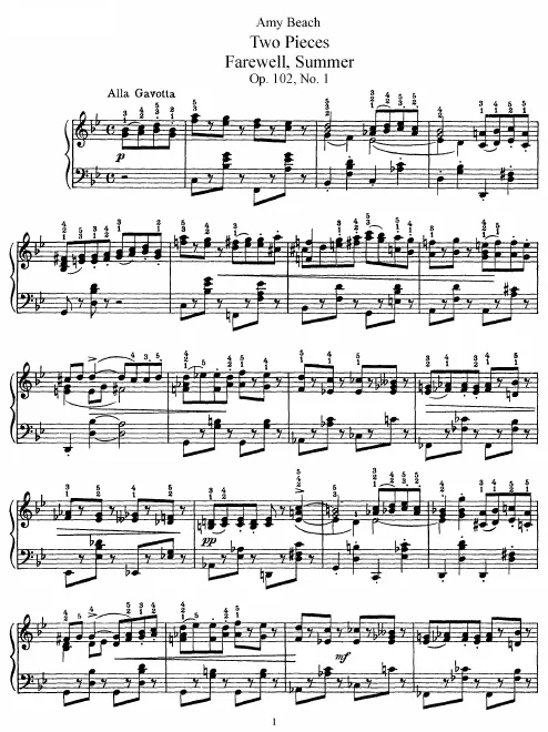 First page of 2 Piano Pieces