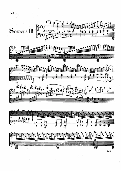 First page of Piano Trio in B-flat major