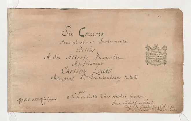 First page of 6 Brandenburg Concertos