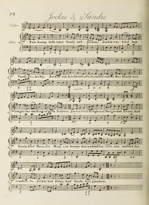 First page of Jockie and Sandie
