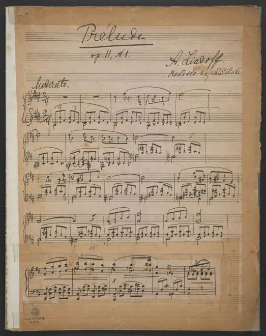 First page of Trois morceaux