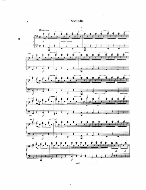 First page of Duet on a favorite Russian Air
