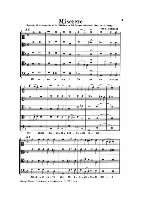 First page of Miserere