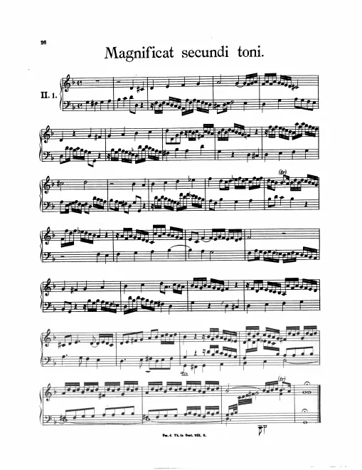 First page of Magnificat Fugue