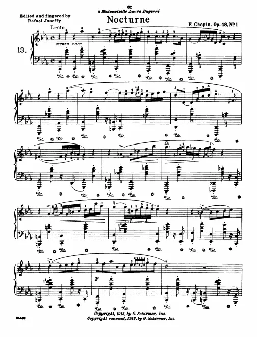 First page of Nocturnes