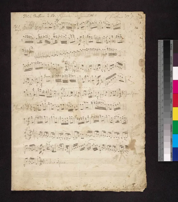 First page of 4 Notturni a quartetto, MS 15