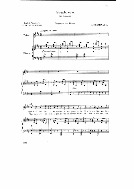 First page of Sombrero