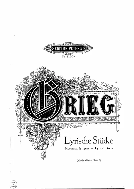 First page of Edvard Grieg - Klavierwerke
