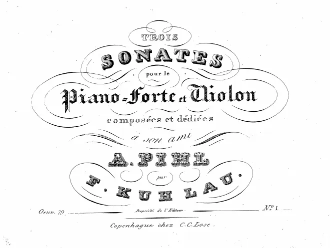 First page of 3 Violin Sonatas