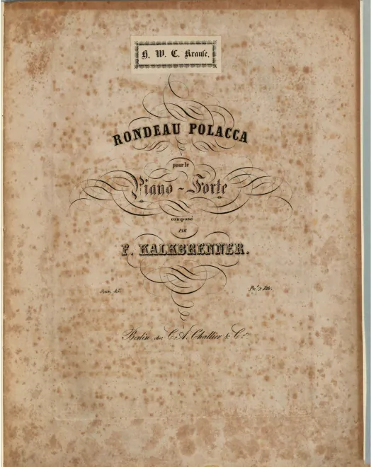 First page of Rondo Polacca
