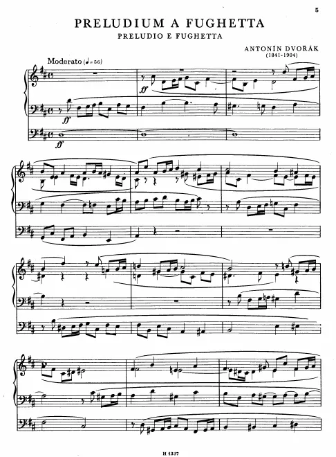 First page of 8 Preludes and Fugues