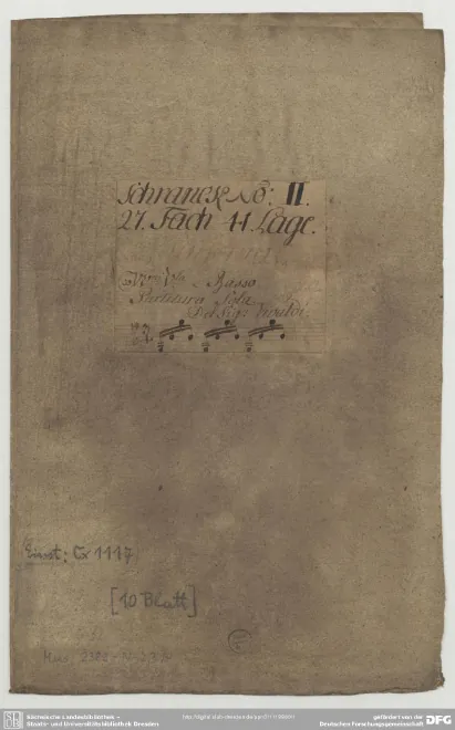 First page of Sinfonia in G major