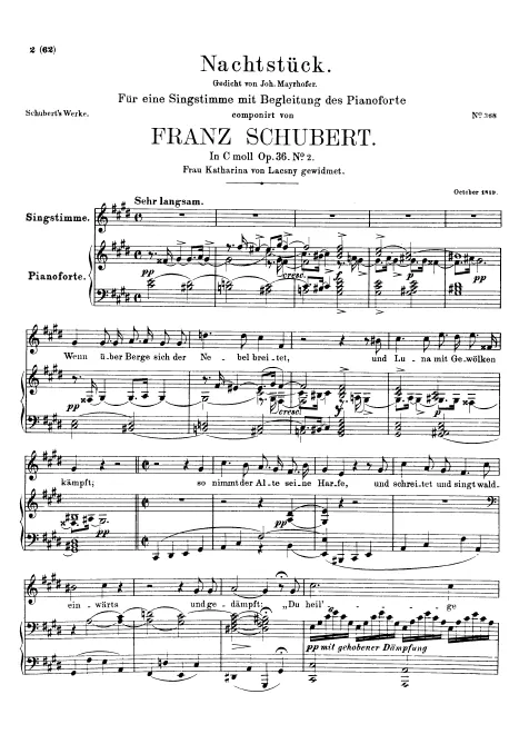 First page of Nachtstück