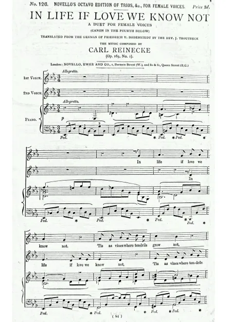 First page of 12 Canonische Gesänge