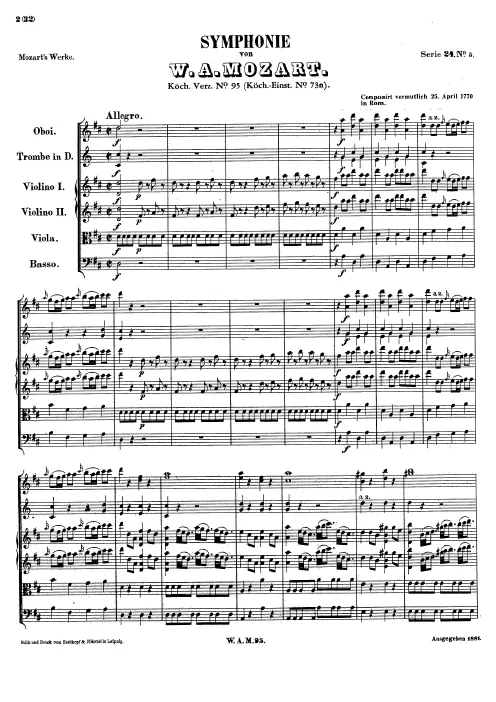 First page of Symphony No.45