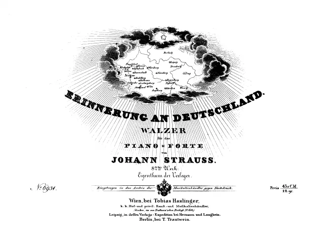 First page of Erinnerung an Deutschland