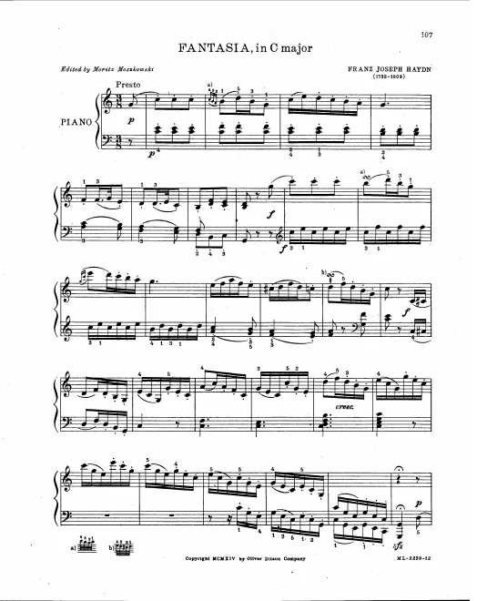 First page of Fantasia