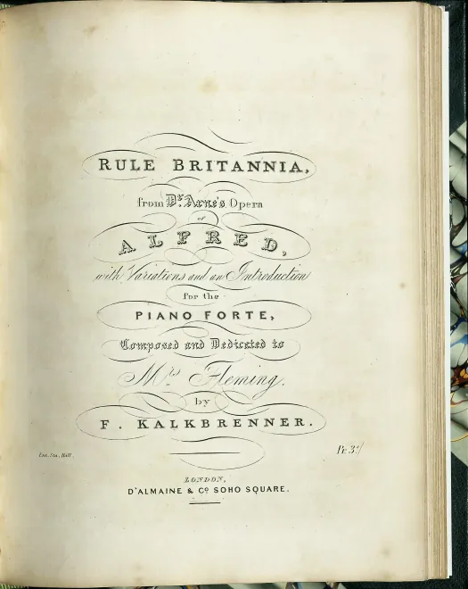 First page of Fantaisie sur l'Air 'Rule Britannia'