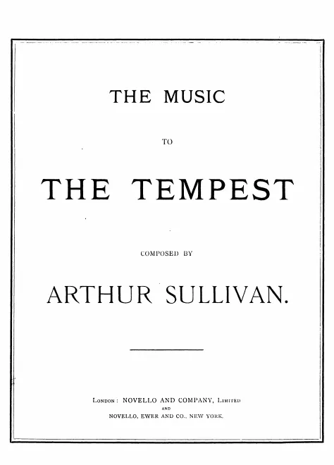 First page of The Tempest
