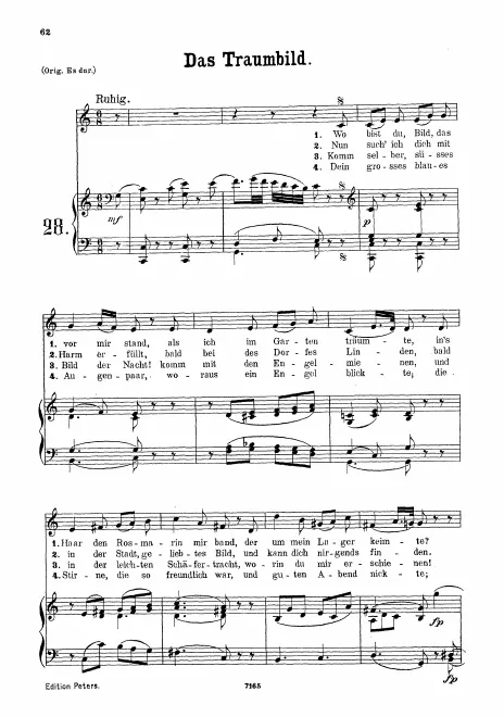 First page of Das Traumbild