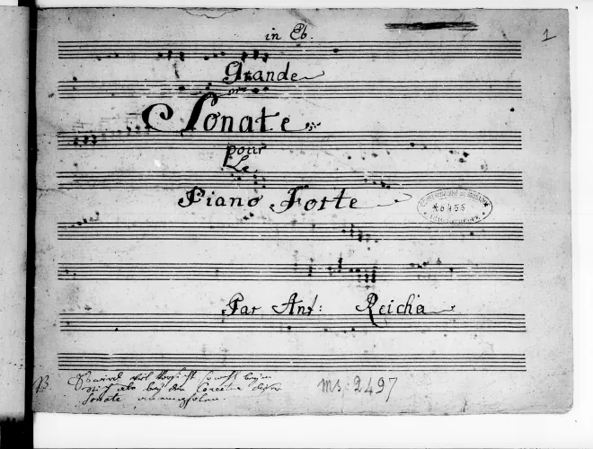 First page of Piano Sonata in E-flat major